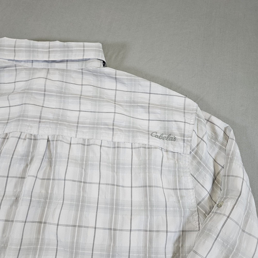 Cabelas XPG Shirt Mens 2XL Grey Outdoor Fishing Hiking XPG Insect Defense - Picture 7 of 15